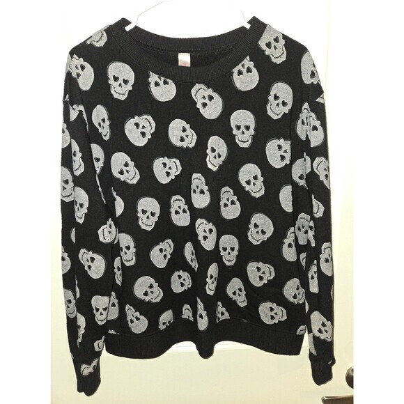 No Boundaries Sweaters - Girls XL (15-17) Skull Long Sleeve Pullover